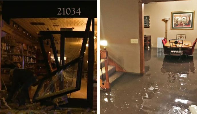 Storm and flood damage