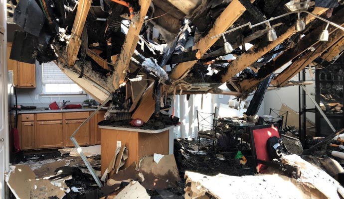 Disaster damaged property