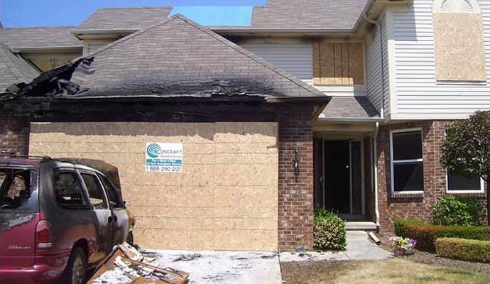 Disaster damaged property