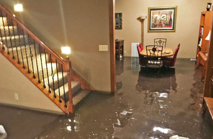 Flood damaged property