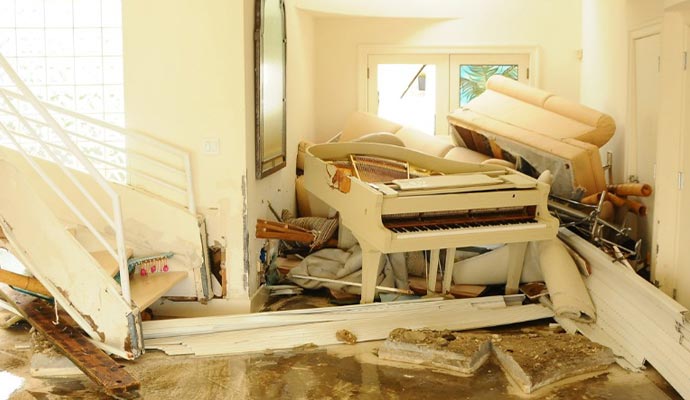 Damaged furniture