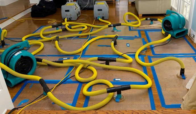 Water damage restoration service