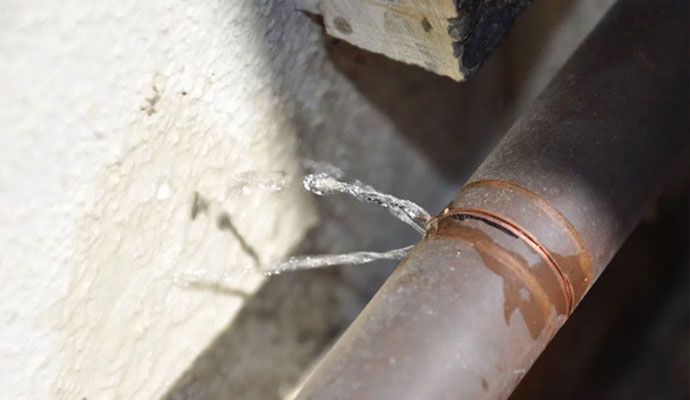 Water pipe leakage